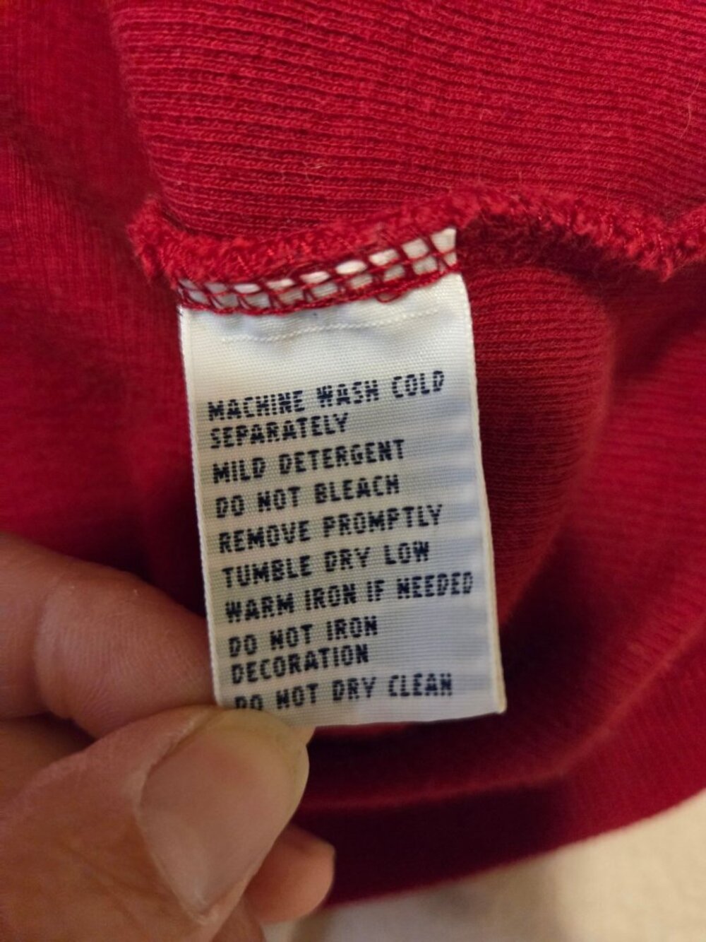 Polo Ralph Lauren Red 1/4 Zip Pullover Sweater Mens L 100% Cotton Classic Fit - Picture 6 of 6